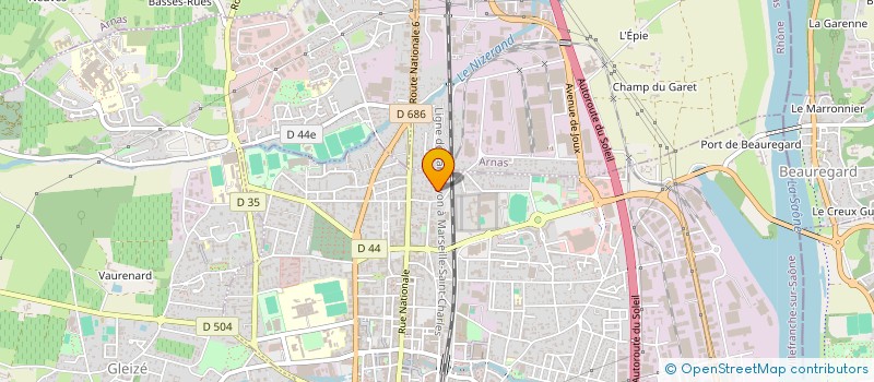 localisation de l'entreprise SARL GRIFFON - LES LEGUMES DU GARET  ARNAS