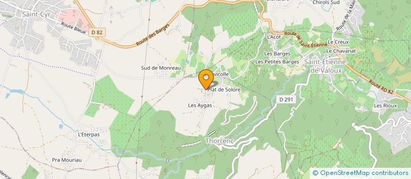 localisation de l'entreprise SARL GRM FACADES  THORRENC