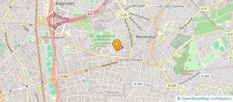 localisation de l'entreprise SARL GRO BAT à MONTREUIL