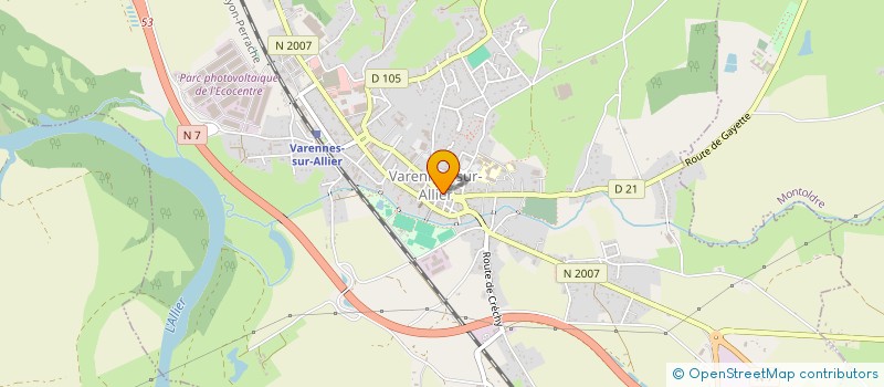 localisation de l'entreprise SARL GROBOST - MAZET  VARENNES-SUR-ALLIER