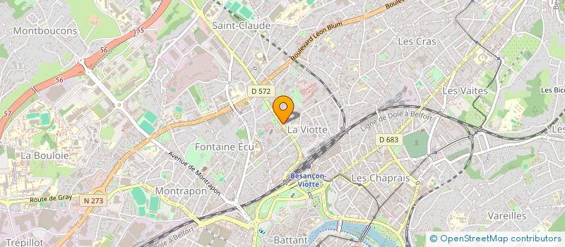 localisation de l'entreprise SARL GROSJEAN à BESANCON