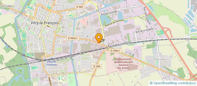 localisation de l'entreprise SARL GROSJEAN  VITRY-LE-FRANCOIS