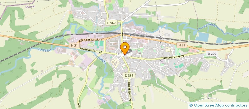 localisation de l'entreprise SARL GROSJEAN FRERES à FISMES