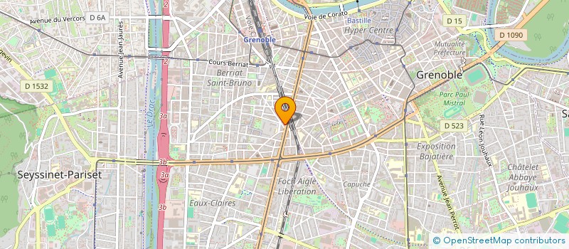 localisation de l'entreprise SARL GROUP PHOTOGRAPHES DE L ISERE à GRENOBLE