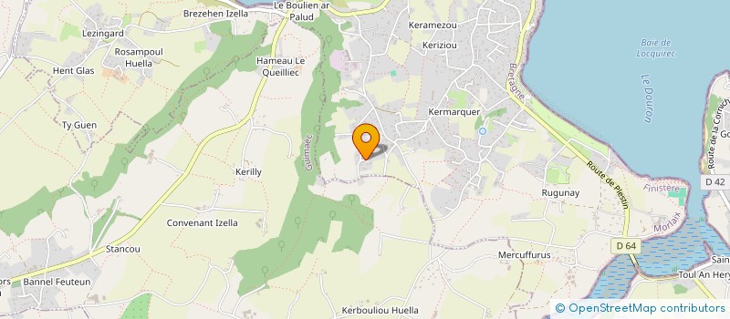 localisation de l'entreprise SARL GROUPE ARKAMI HOLDING  LOCQUIREC