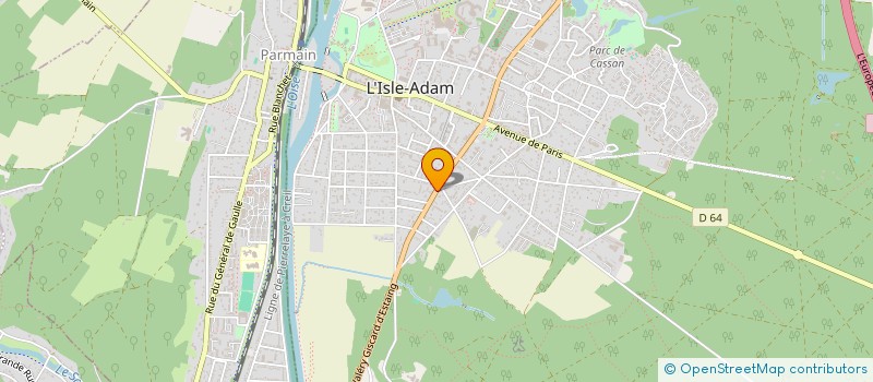 localisation de l'entreprise SARL GROUPE GESCOM à L'ISLE-ADAM
