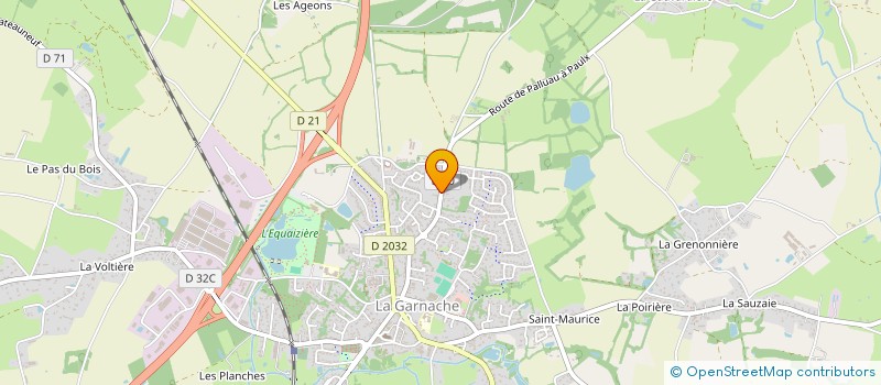 localisation de l'entreprise SARL GROUPE LG ODEON  LA GARNACHE