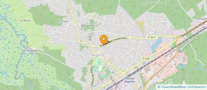 localisation de l'entreprise SARL GROUPE NAVARRE  BIGANOS