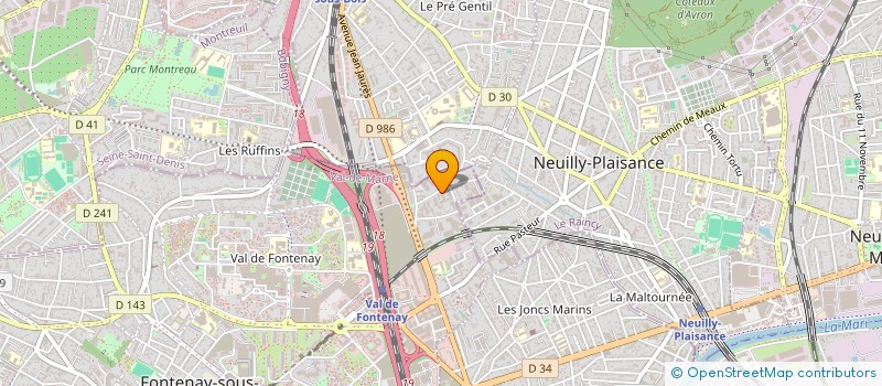 localisation de l'entreprise SARL GROUPE VISION GARDIENNAGE à FONTENAY-SOUS-BOIS