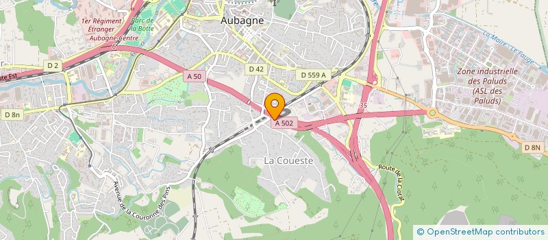 localisation de l'entreprise SARL GROUPEMENT DES MACONS PIERRE ET TRUELLE à AUBAGNE