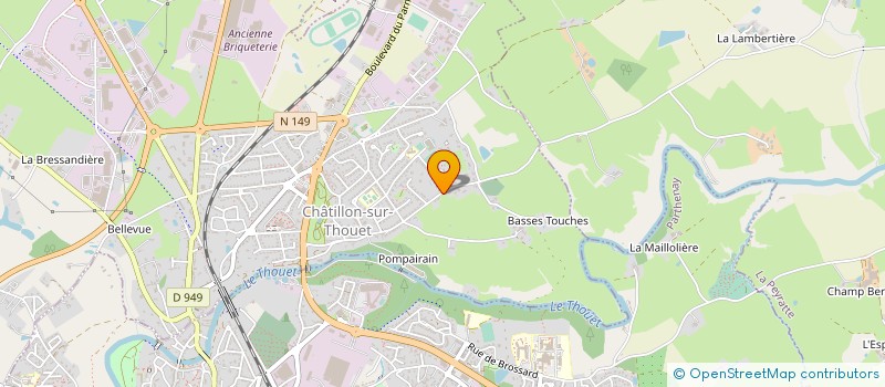 localisation de l'entreprise SARL GSA LEVAGE  CHATILLON-SUR-THOUET