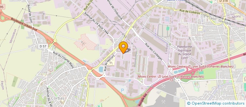 localisation de l'entreprise SARL GSP EVENTS à CORBAS