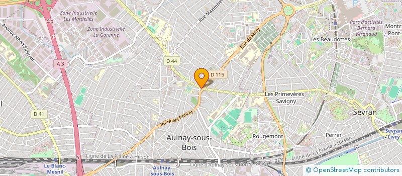 localisation de l'entreprise SARL GSTP  AULNAY-SOUS-BOIS