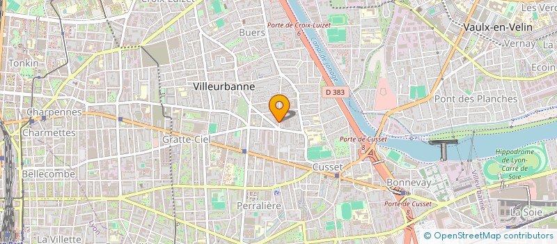 localisation de l'entreprise SARL GT26 à VILLEURBANNE