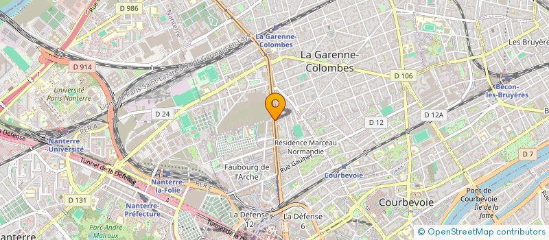 localisation de l'entreprise SARL GTI COURSES à COURBEVOIE