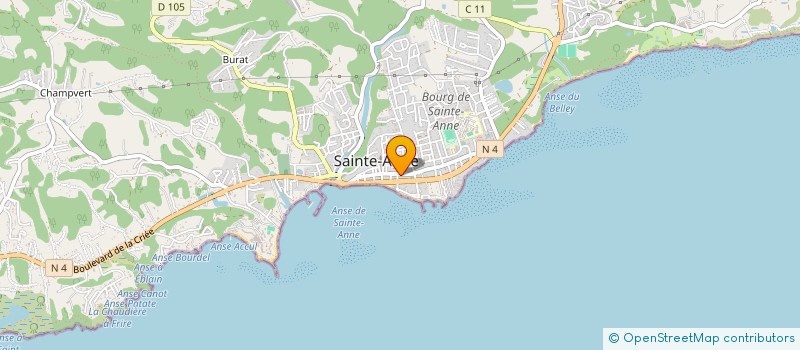 localisation de l'entreprise SARL GUADELOUPE BUREAUTIQUE  SAINTE-ANNE