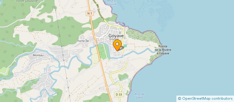localisation de l'entreprise SARL GUADELOUPE NETTOYAGE PLUS à GOYAVE