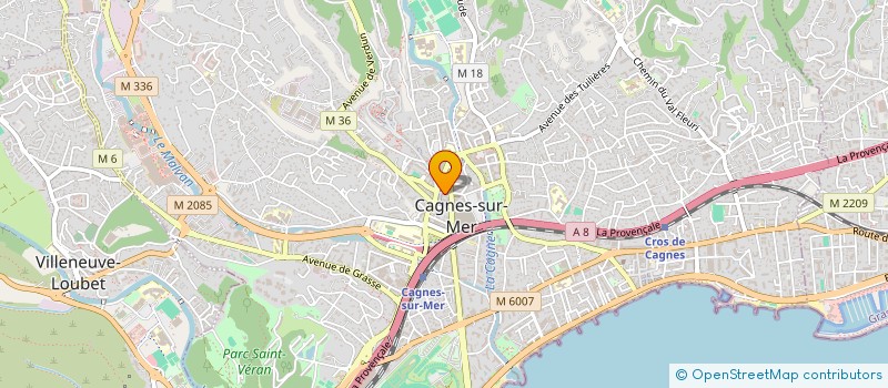 localisation de l'entreprise SARL GUARNIERI ET ASSOCIES  CAGNES-SUR-MER