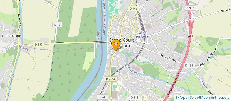 localisation de l'entreprise SARL GUCLUDAL à COSNE-COURS-SUR-LOIRE