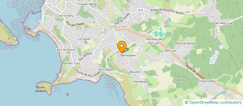 localisation de l'entreprise SARL GUEGOU à TREBEURDEN