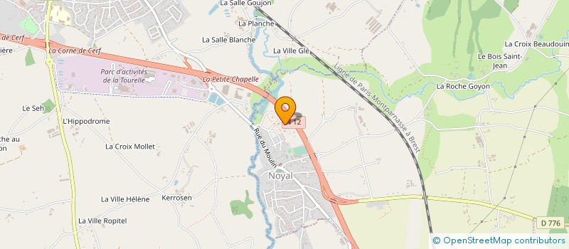 localisation de l'entreprise SARL GUEGUEN COUVERTURE  NOYAL