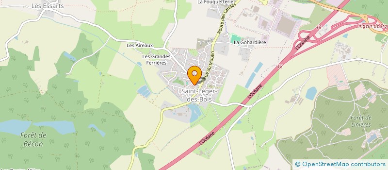 localisation de l'entreprise SARL GUENAICHEAU  SAINT-LEGER-DE-LINIERES