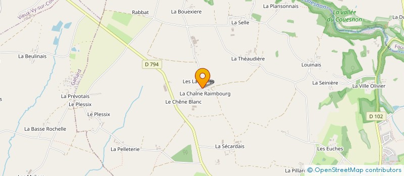 localisation de l'entreprise SARL GUERAULT TRANSPORTS  LA CHAPELLE SAINT AUBERT