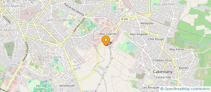 localisation de l'entreprise SARL GUERIDO SQUASH  CABESTANY