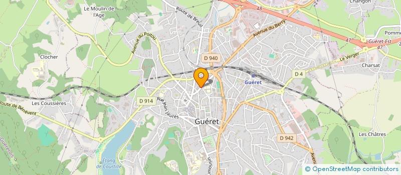 localisation de l'entreprise SARL GUERIN à GUERET