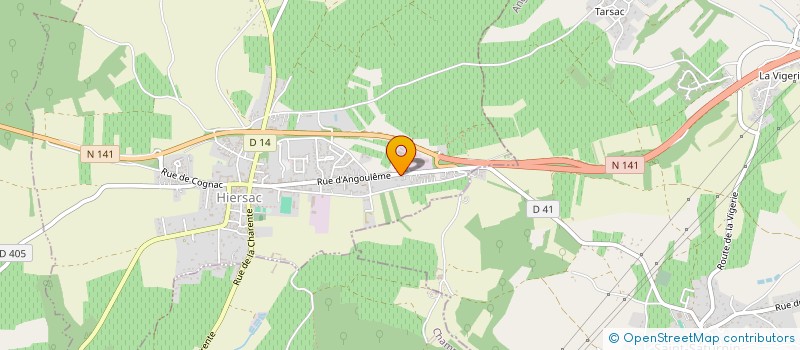 localisation de l'entreprise SARL GUERIN BATIMENTS  HIERSAC