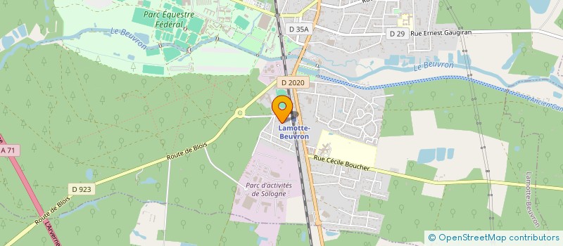 localisation de l'entreprise SARL GUERIN ET CIE à LAMOTTE BEUVRON