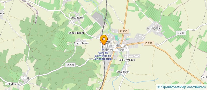 localisation de l'entreprise SARL GUIBERTEAU FRERES à SAINT-HILAIRE-DE-VILLEFRANCHE