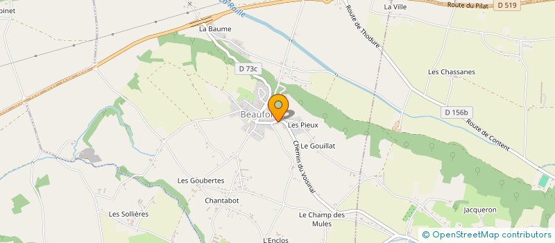 localisation de l'entreprise SARL GUICHARD à BEAUFORT
