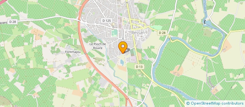 localisation de l'entreprise SARL GUIEYSSE à BESSAN