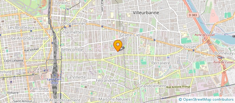 localisation de l'entreprise SARL GUIGNARD à VILLEURBANNE