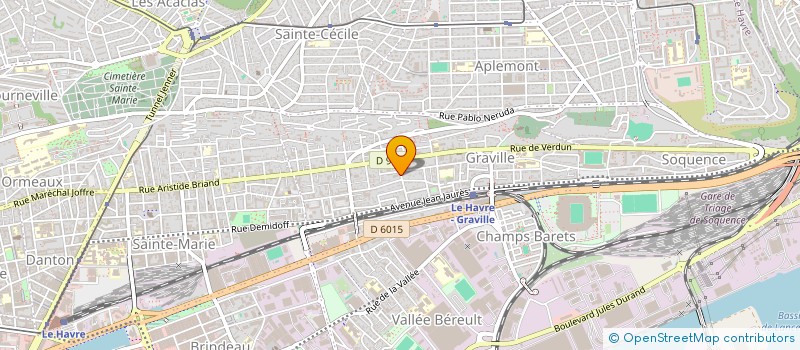 localisation de l'entreprise SARL GUIGNERY VILLAMAUX ROSE - GVR  LE HAVRE