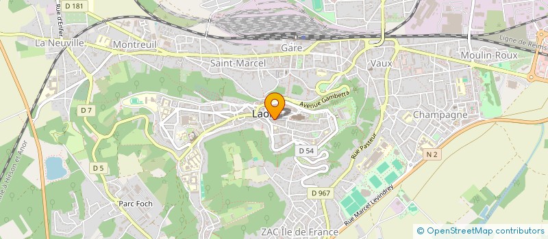 localisation de l'entreprise SARL GUILLANEUX FRERES à LAON