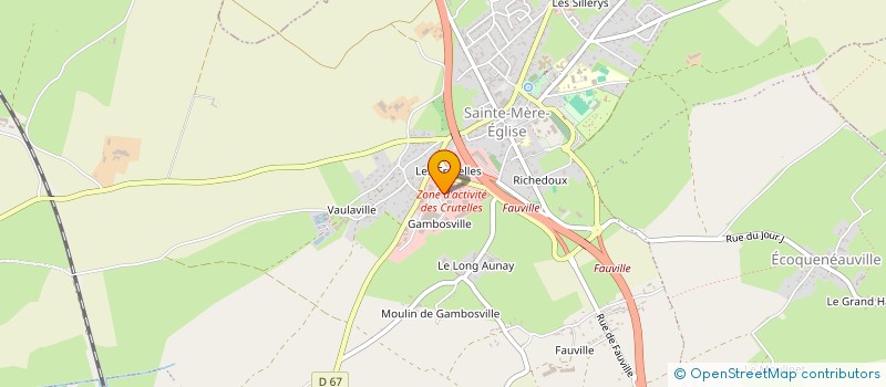 localisation de l'entreprise SARL GUILLAUME COUVERTURE à SAINTE-MERE-EGLISE