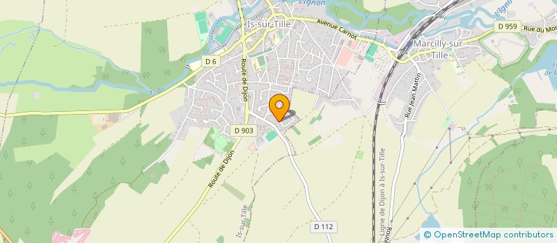 localisation de l'entreprise SARL GUILLERMET FLORENT à IS-SUR-TILLE