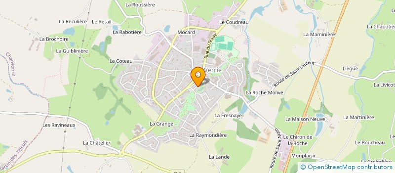 localisation de l'entreprise SARL GUILLET à CHANVERRIE