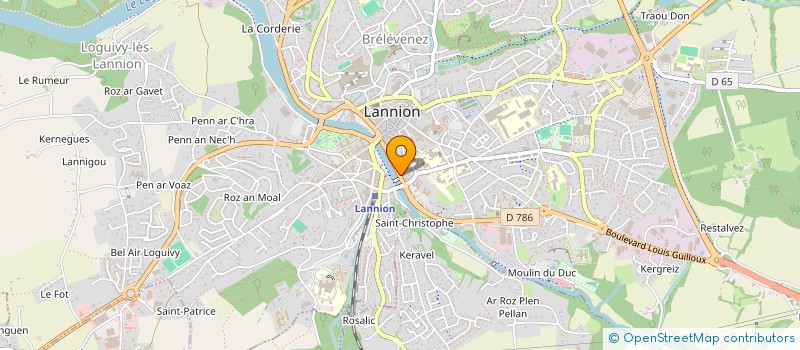 localisation de l'entreprise SARL GUILLET à LANNION