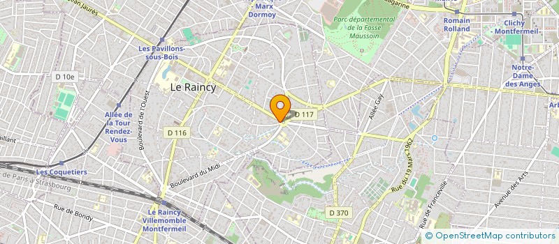 localisation de l'entreprise SARL GUILLETEAU à LE RAINCY