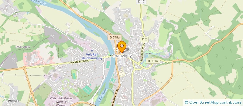 localisation de l'entreprise SARL GUILLOT-LECOUTURIER à CHAUVIGNY