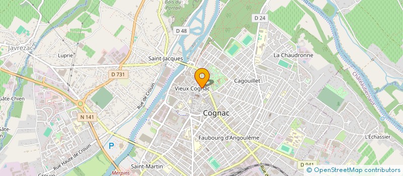localisation de l'entreprise SARL GUILLOT - VARACHER à COGNAC