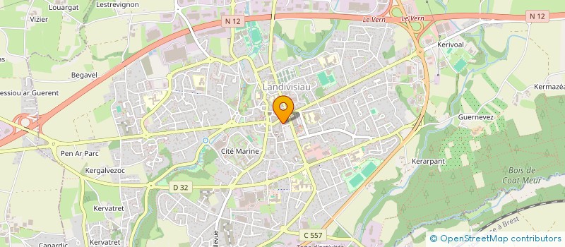 localisation de l'entreprise SARL GUILLOU à LANDIVISIAU