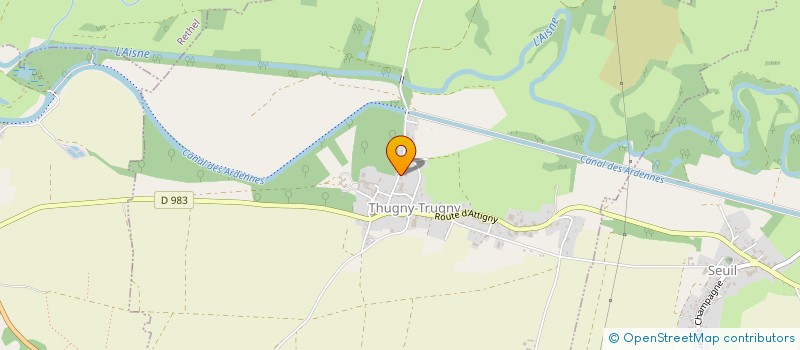 localisation de l'entreprise SARL GUILLOUX à RETHEL