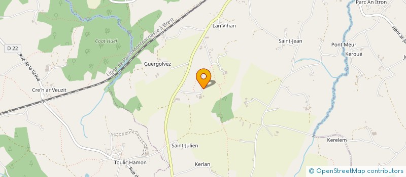 localisation de l'entreprise SARL GUINGUETTE DE TEPOT  PLOUARET