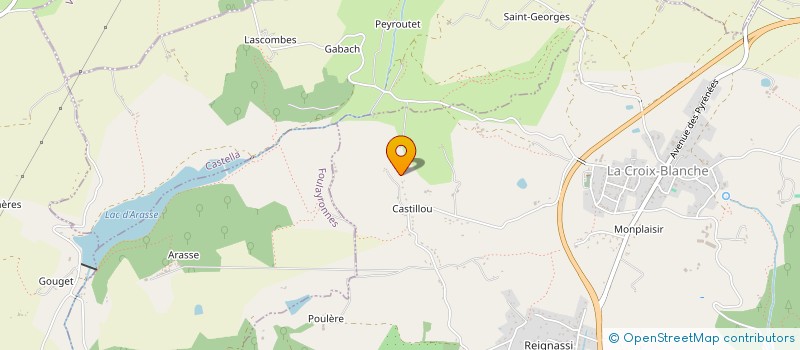 localisation de l'entreprise SARL GUION  LA CROIX-BLANCHE