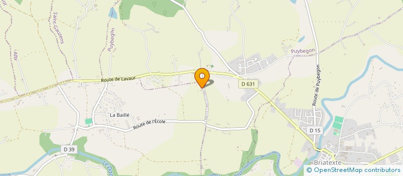 localisation de l'entreprise SARL GUIRAUD JEAN PIERRE  BRIATEXTE