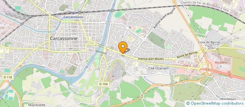 localisation de l'entreprise SARL GUIRAUD ROBERT ET FILS à CARCASSONNE
